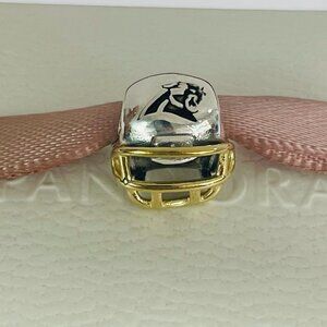 Pandora Carolina Panthers Charm Football Helmet Charm Pendant